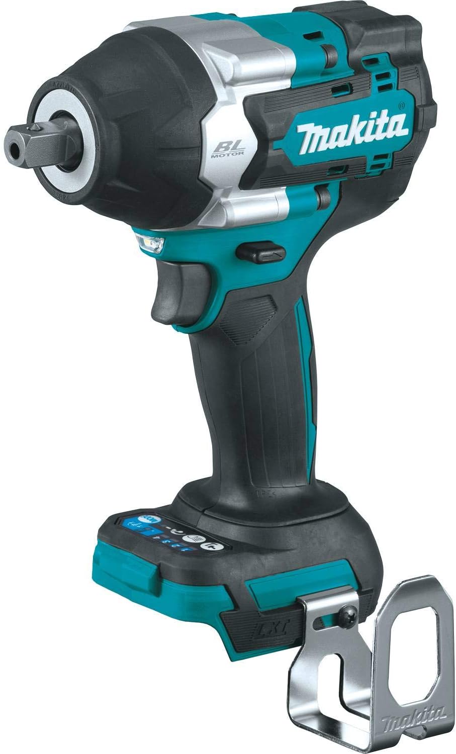 Makita XWT18Z 18V LXT® Lithium-Ion Brushless Cordless 4-Speed Mid-Torque 1/2' Sq. Drive Impact Wrench w/Detent Anvil, Tool Only