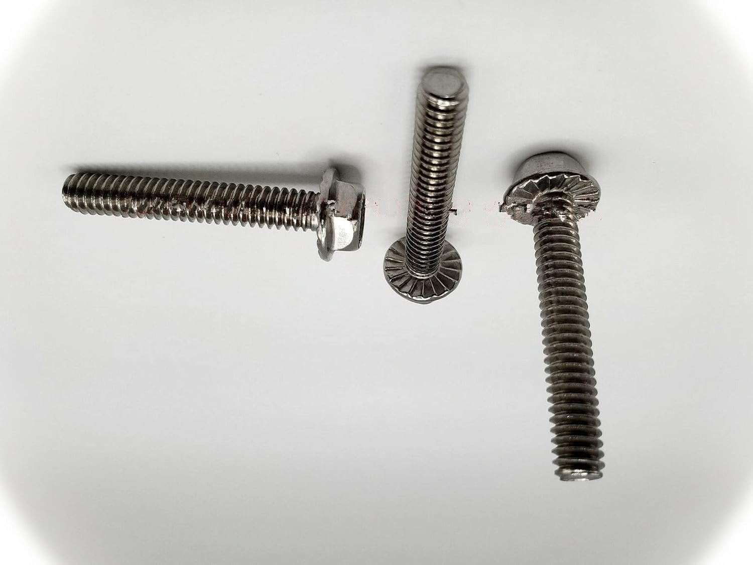 (Qty 100pcs) 1/4-20x1-1/2 Stainless Serrated Hex Head Flange Bolts Screws 1/4x20x1.5 Multi-Purpose Comprehensive Hardware Fastener Assortment Kit Cit01902Riv