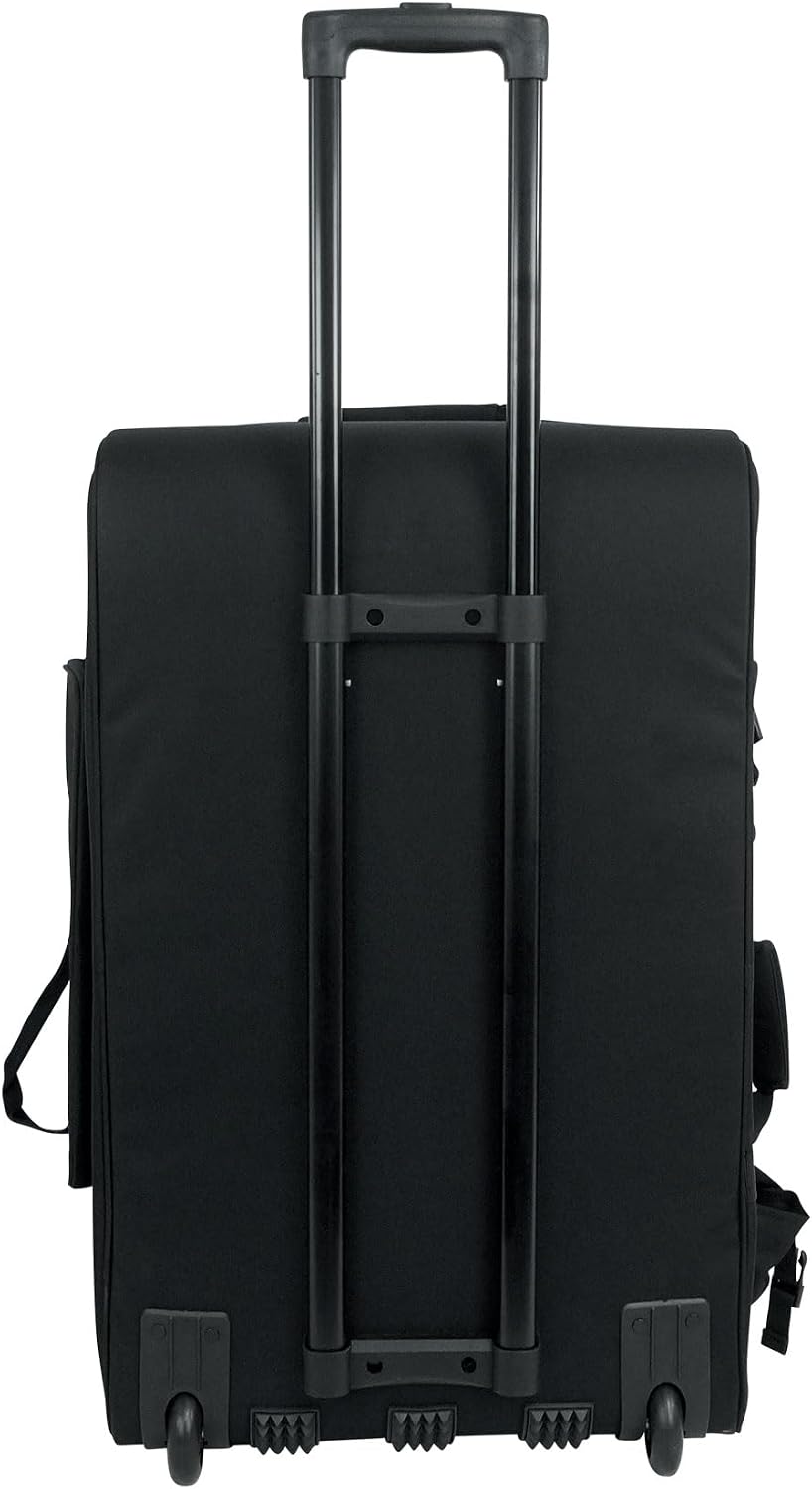 Rockville Bundle - 2 Items SB15 v2 Rolling Travel Bags+Wheels 4 Most 15' DJ PA Speakers+Stands