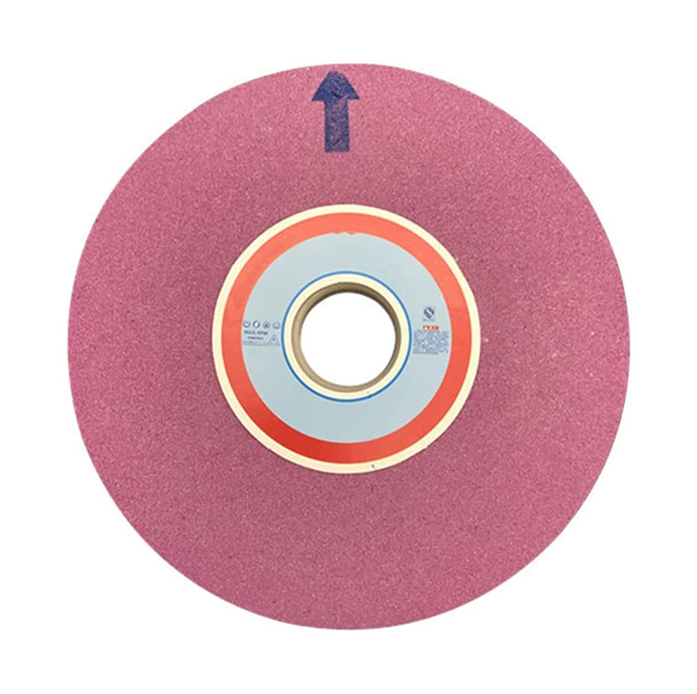 Grinding Wheel, Bench and Pedestal Abrasive Wheel Chrome Corundum 200mm x 20mm 32mm Multiple Grits(80 Grit)