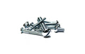 1000 Pcs 1/4 X1-1/4' Machine Screws Round Head Slotted Zinc Fasteners Screws Set