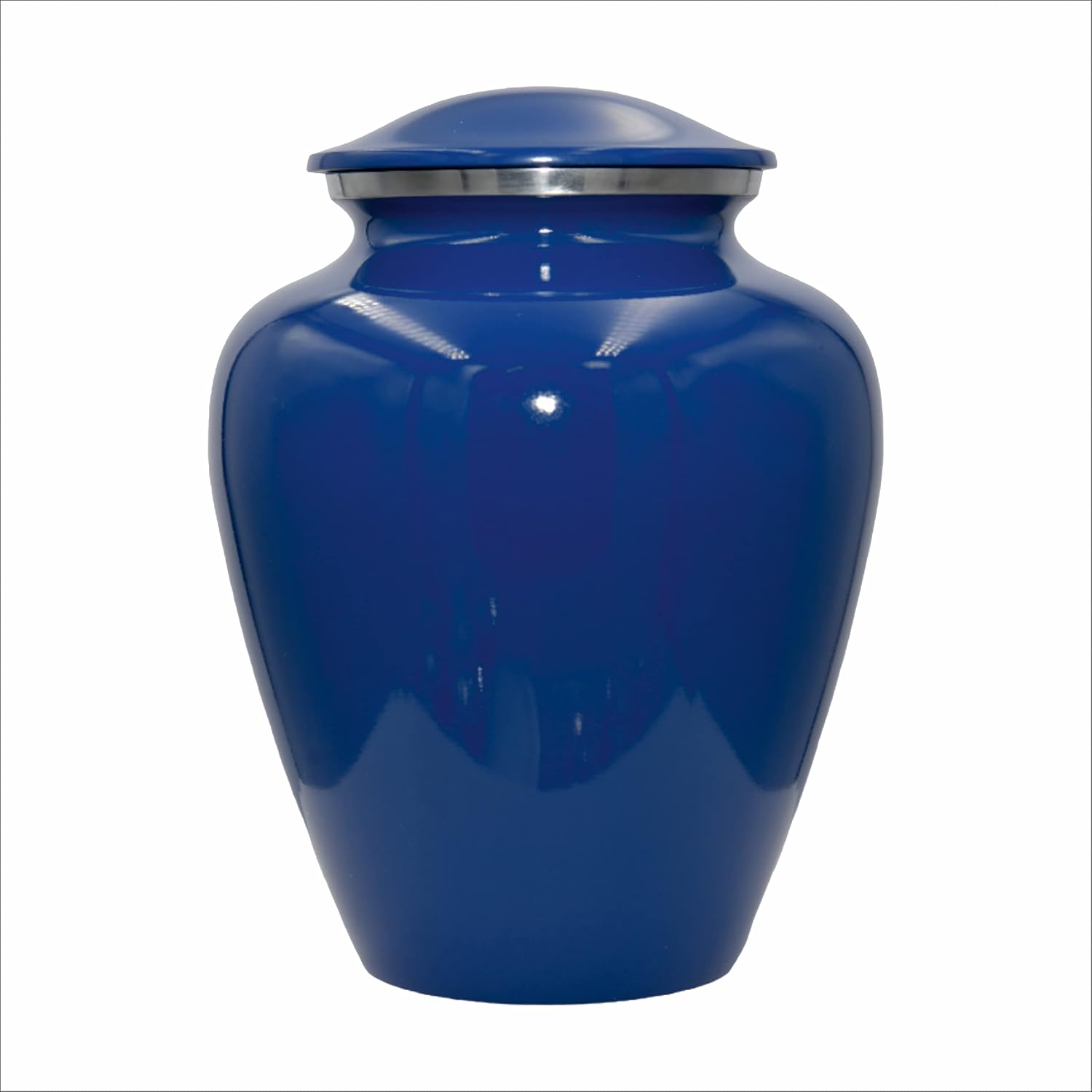 Star of David Blue Cremation Urn for Human Ashes, Jewish Cremation Urn, Religious Ash Urns with Personalized Engraving (Blue)