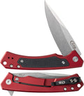 Case XX WR Pocket Knife Marilla EDC, S35VN Drop Point Blade, Red Anodized Aluminum Handle W/Clip #25881 (MARILLA) 4 3/4' Inches Closed