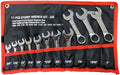11 pc Stubby SAE midget Combination CRV Wrench Set 3/8'-1'