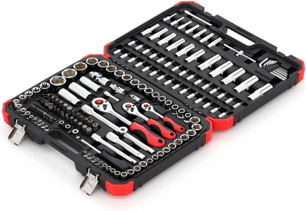 Gedore R45603172 172 Socket Set, 172 Pieces in Case, 1/2-inch 3/8' and 1/4' Sockets and Bits