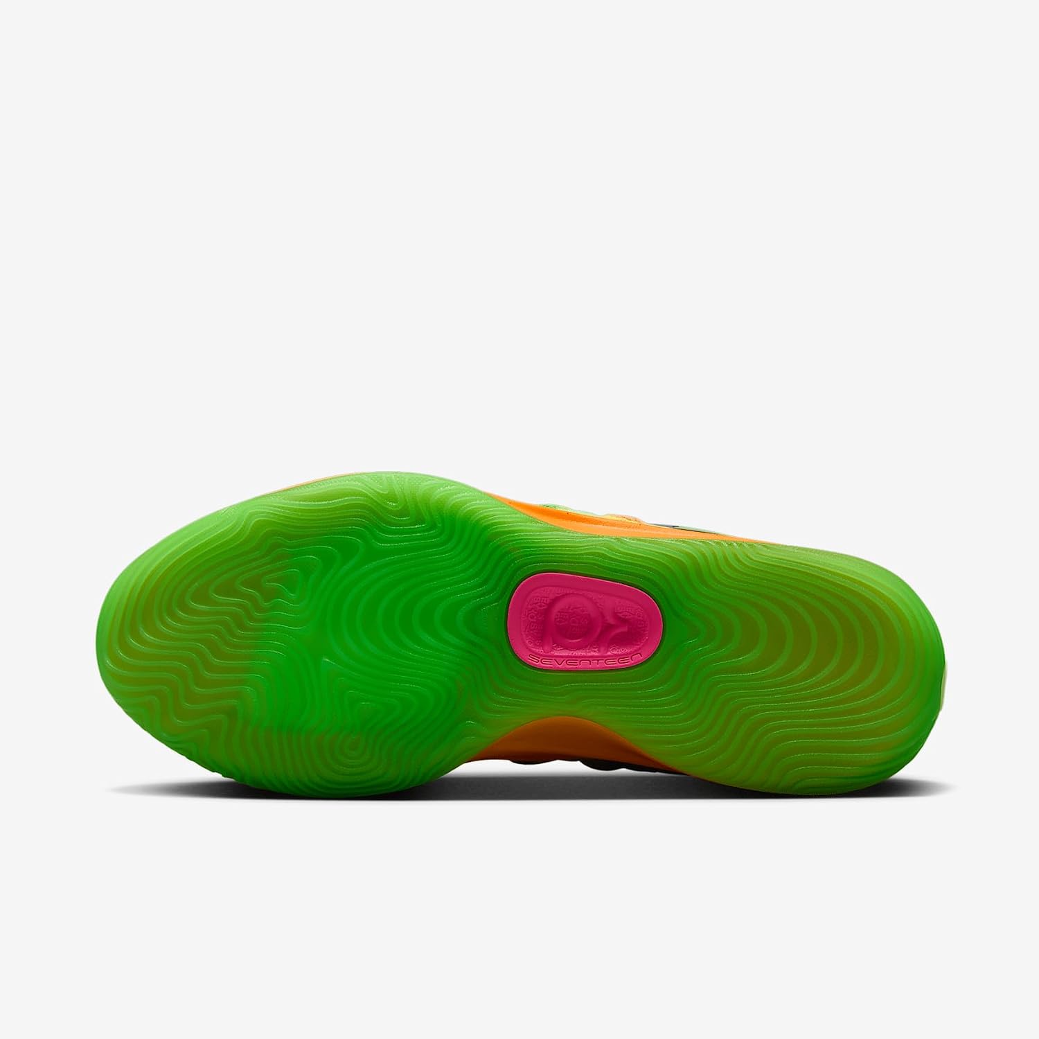 KD17 Basketball Shoes (HF1811-700, Barely Volt/Hyper Pink/Total Orange/Baltic Blue) Size 11