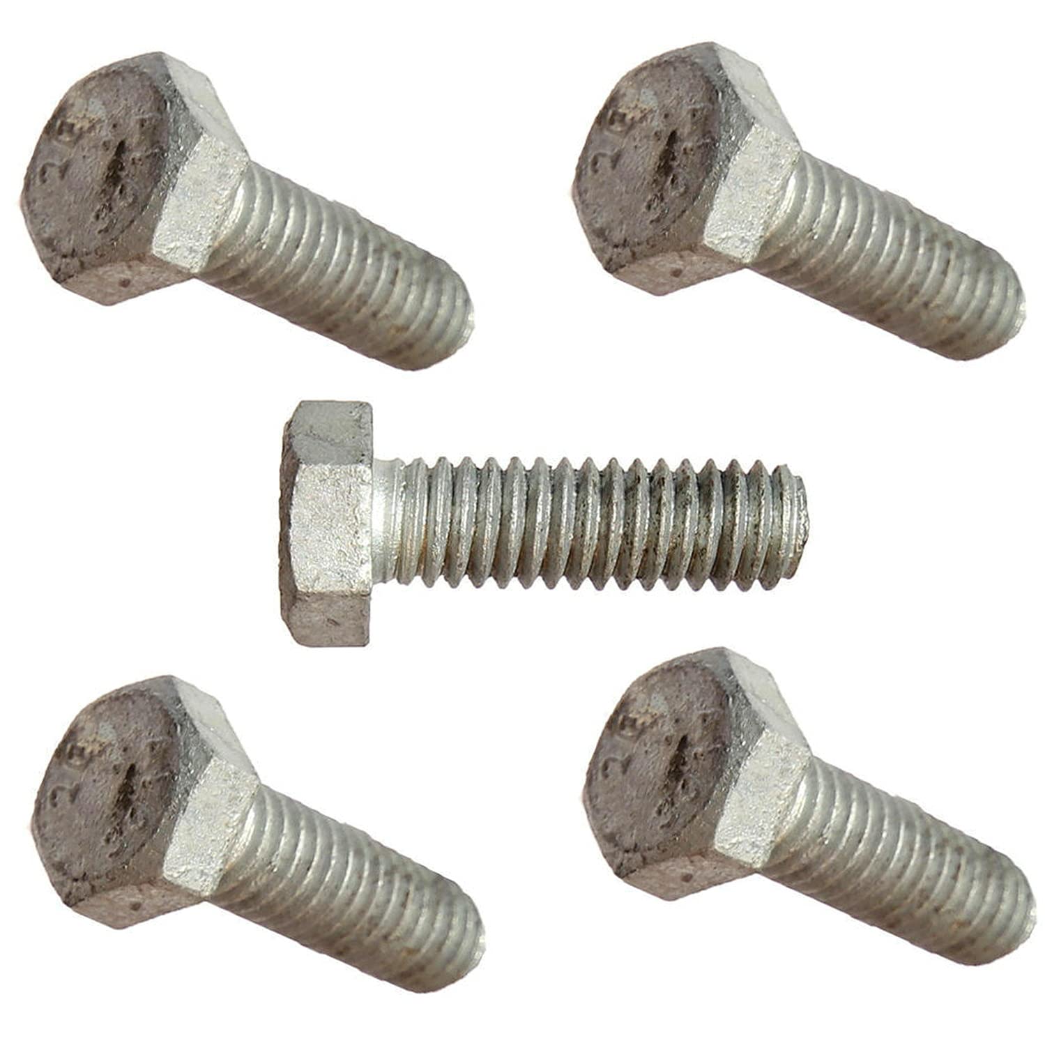 3/8-16 x 2' Hex Bolts Hot Dip Galvanized Cap Screws Kit Hardware and Nuts Quantity 250 Fastener Set LS16789F