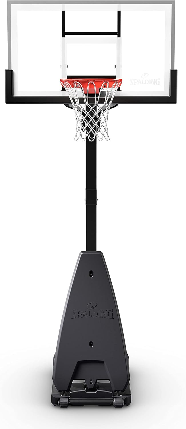 Spalding Ultimate Hybrid Portable Basketball Hoop | Adjustable Height from 7.5' to 10' in Infinite Increments | Arena Slam Breakaway Rim