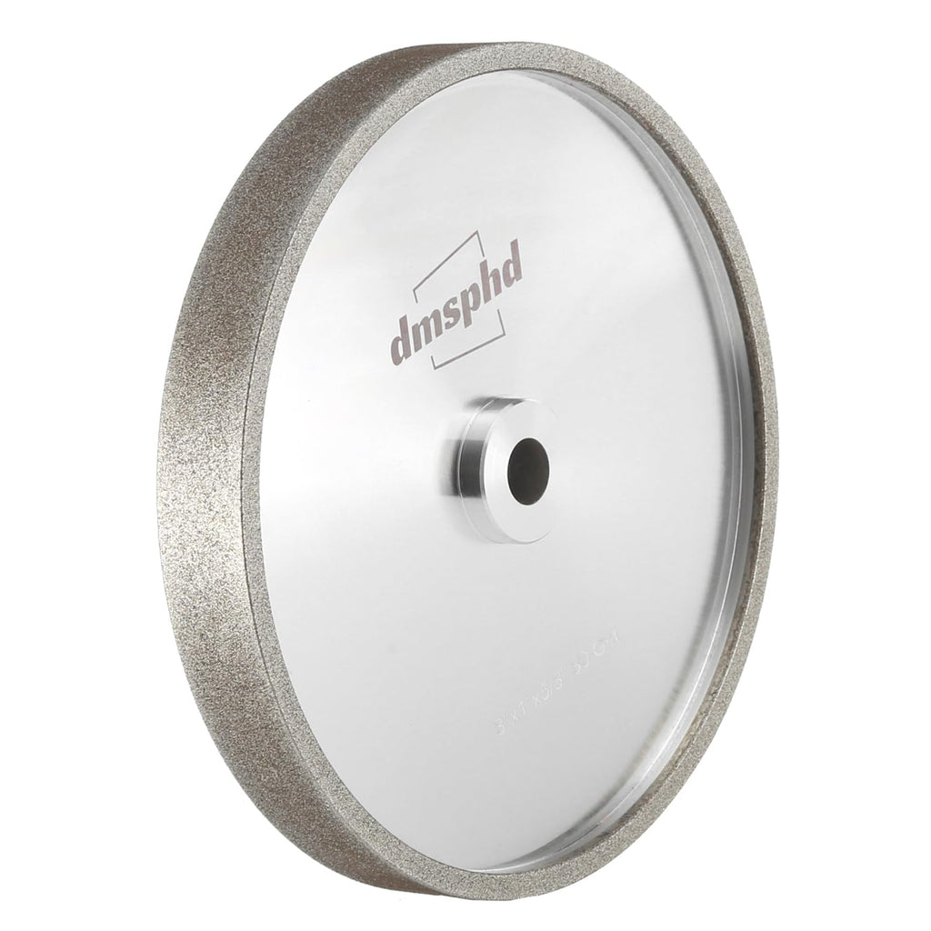 6 inch CBN Grinding Wheel Set 180 Grit & 600 Grit, 6' Dia x 1' Wide x 5/8' Bore for Sharpening High Speed Steel Tools、Woodturning Tools - 2 Pack(180 and 600 Grit)