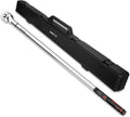 VANPO 3/4-Inch Digital Torque Wrench 37–737 ft-lb, ±2% Accuracy Heavy Duty Electronic Torque Wrench with LED, Buzzer & Vibration Alert for Wind Turbine, Mining Equipment & Industrial Bolting