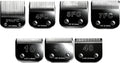 10 Blades Dog Grooming Blades Compatible with Andis/Oster A5/Wahl KM-10 Series Dog Clippers,Detachable Clipper Replacement Blade,Black (7PCS #10+30+40+3FC+4FC+5FC+7FC)