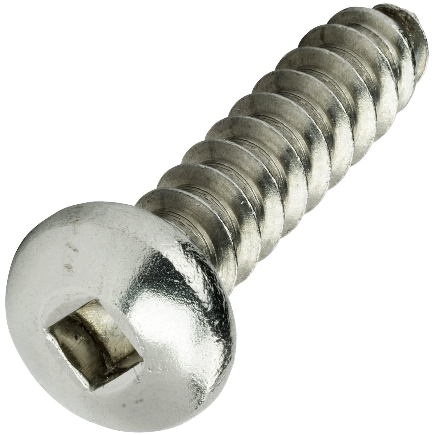 #8 x 2' Square Drive Screws Kit Hardware Self Tapping Pan Sheet Metal Stainless Pack of 1000 Fastener Set LS21597F