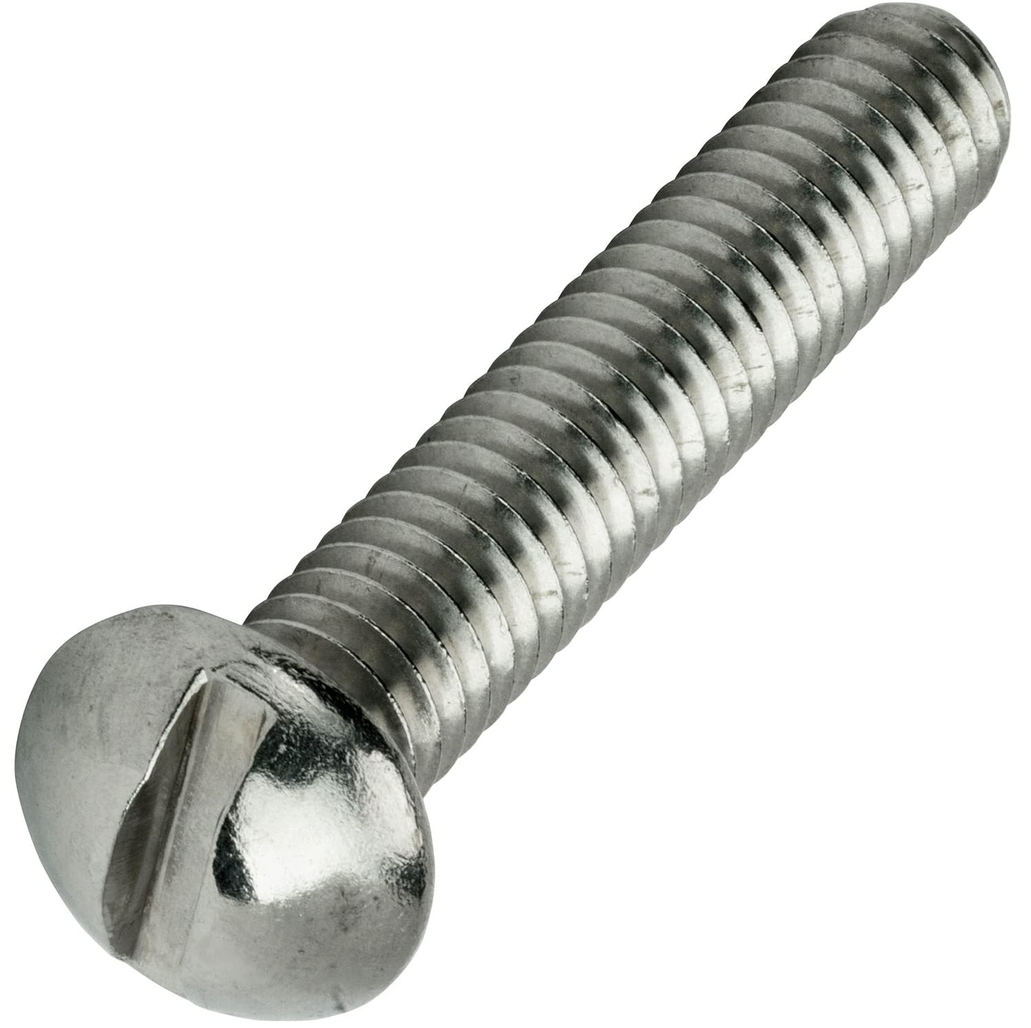 10-32 x 2' Slotted Round Head Machine Screws Kit Hardware Stainless Steel 18-8 Pack of 250 Fastener Set LS16438F