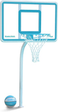 Dunn-Rite Products Deck Shoot Poolside Deck-Mounted Basketball Hoop Set, Choose White or Clear