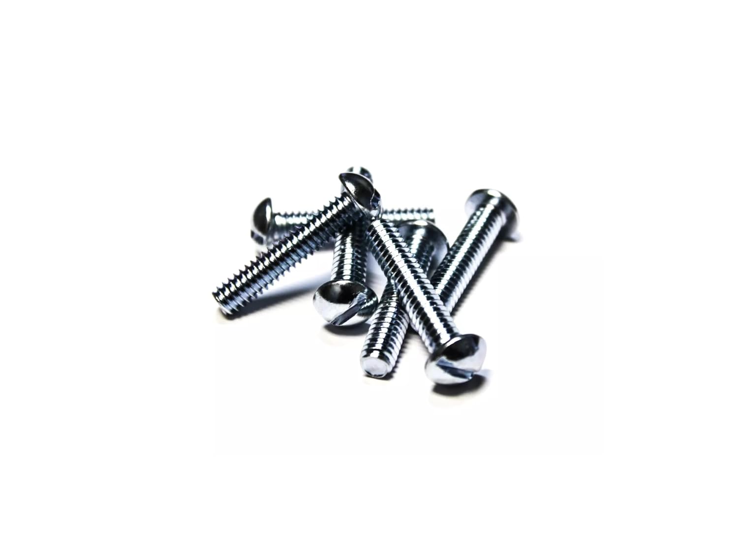 1000 Pcs 1/4 X1-1/2' Machine Screws Round Head Slotted Zinc Fasteners Screws Set