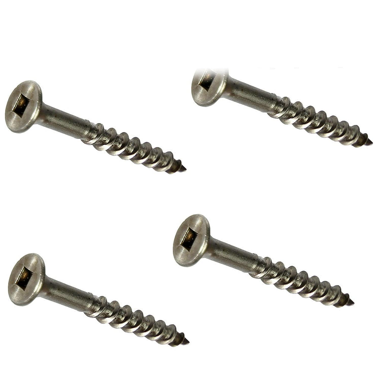 Deck Screws Kit Hardware Square Drive Stainless Steel Exterior #8 X 2' Pack of 250 Fastener Set LS13325F