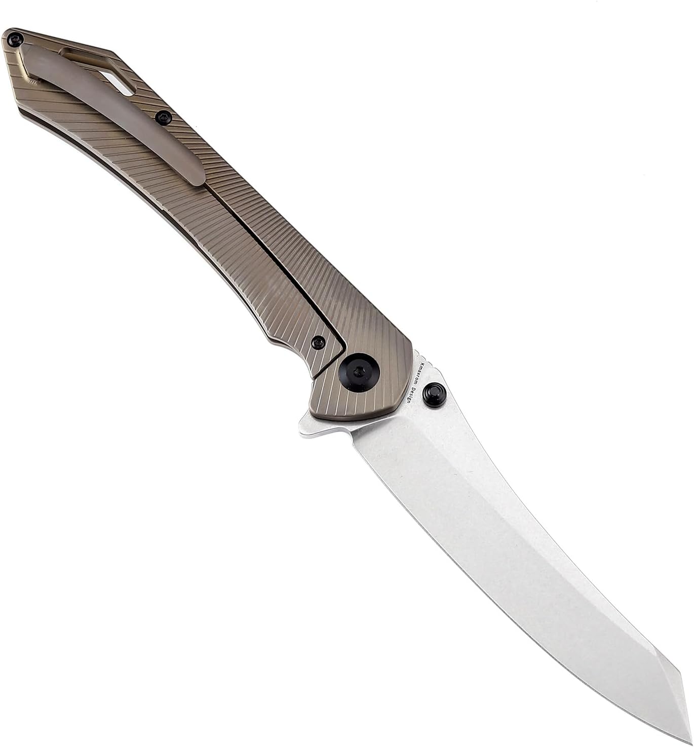 KANSEPT Colibri Tech Pocket Folding Knives for Men EDC Camping Folding Knife 4.34'' CPM S35VN Blade Material Pocket Folding Knife with Bronze Anodized Titanium Handle Everyday Carry K1060A2