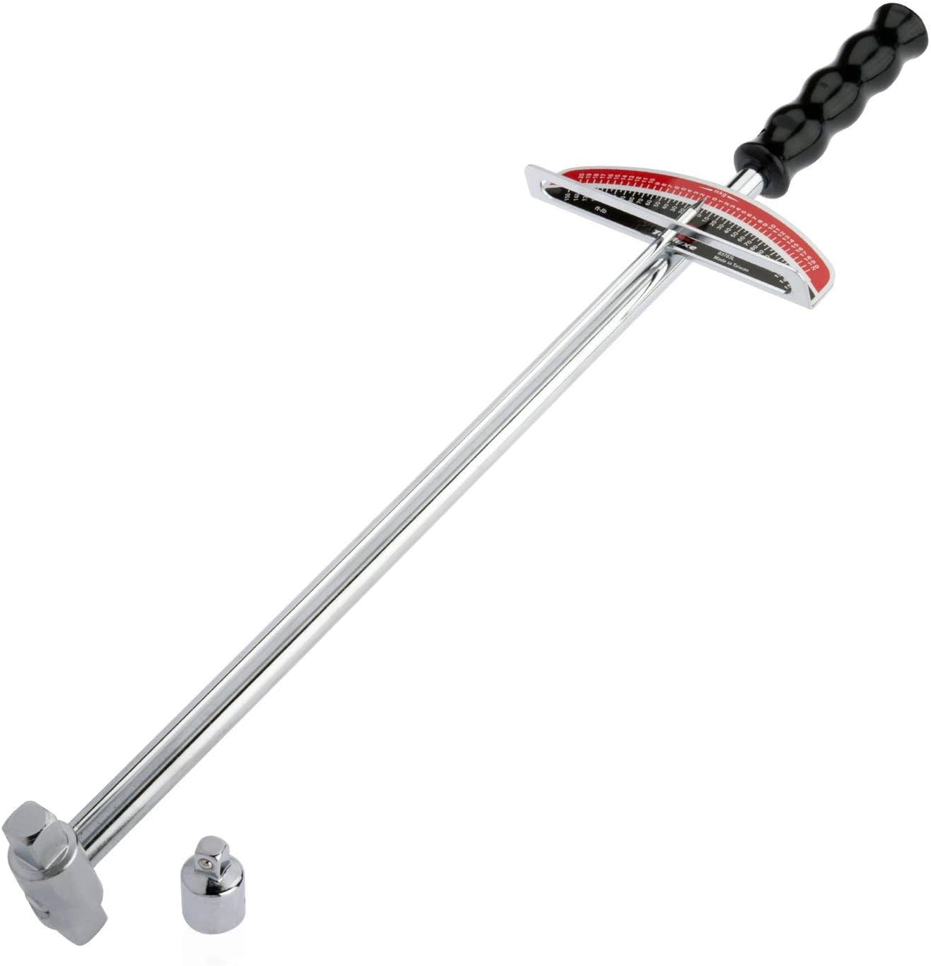 Tooluxe 03703L Dual Drive Beam Style Torque Wrench,3/8' & ½' Drives | 17' Length, 0-150 Ft-Lbs | SAE, Premium Steel Alloy (Pack of 12)