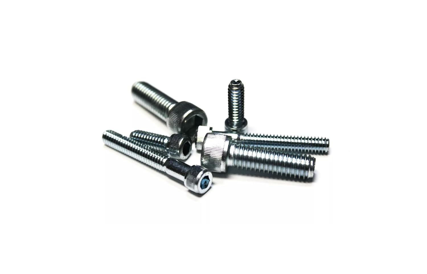 250 Pcs 3/8'X1-1/2' Socket Head Cap Screws Fully Threaded Zinc Fasteners Screws Set