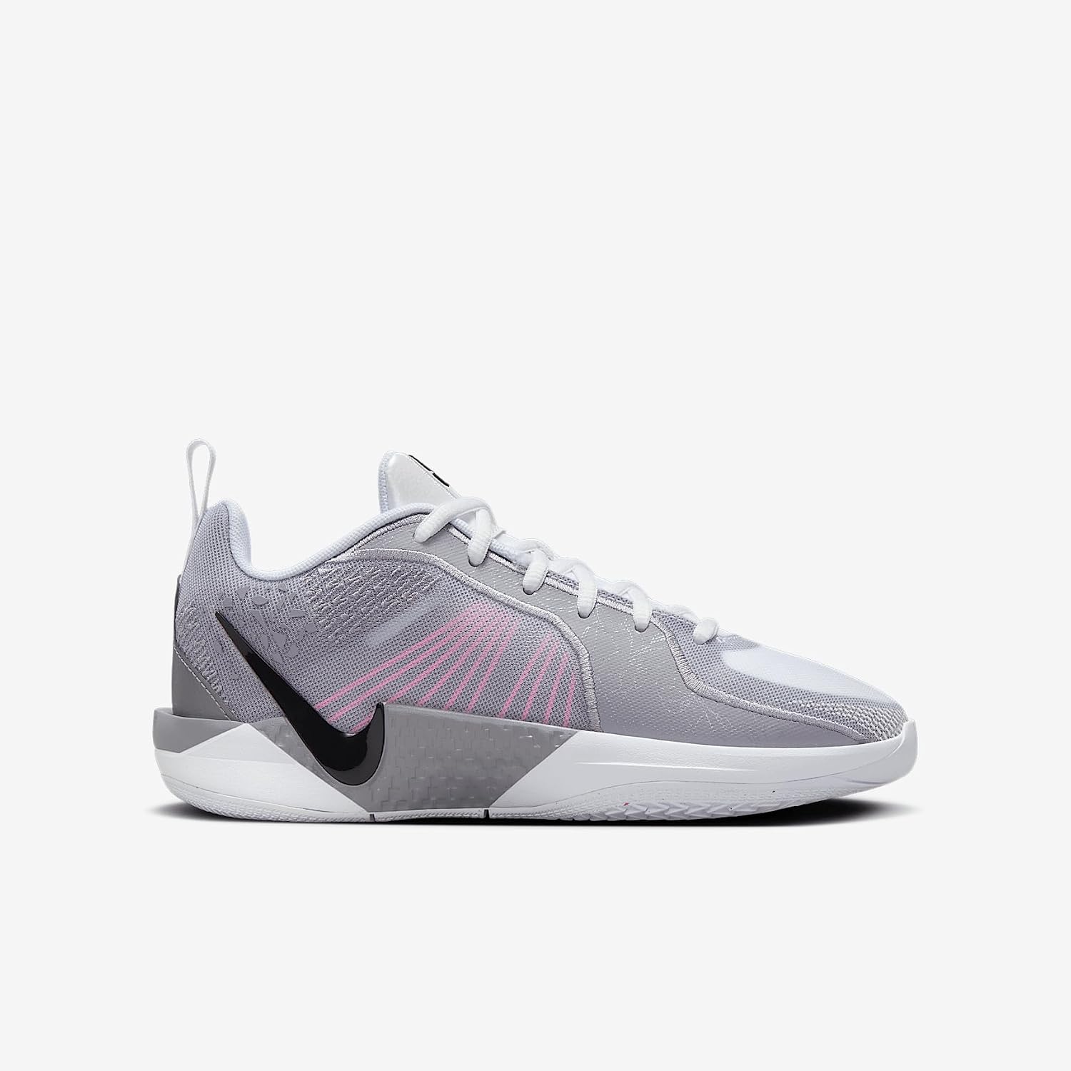 Sabrina 2 'Court Vision Big Kids' Basketball Shoes (FQ7376-101, White/Cement Grey/Black/Pinksicle) Size 7