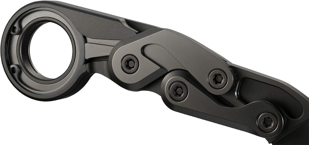 CRKT Provoke Folding Knife with Kinematic: Morphing Karambit, D2 Veff Serrations Blade, Aluminum Handle, Pocket Clip, 4040V