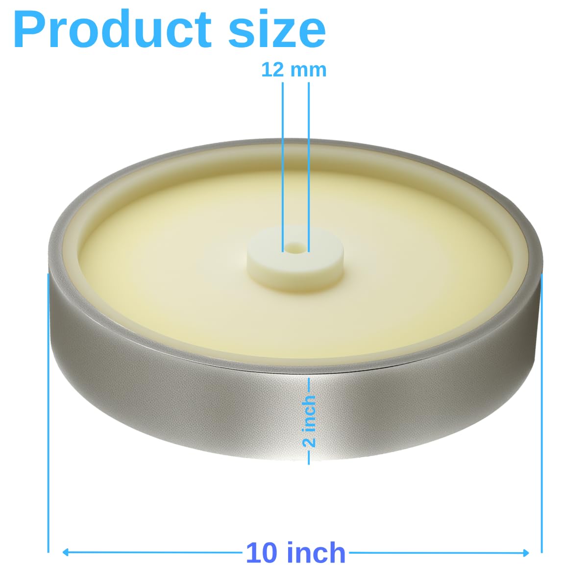 10 inch CBN Grinding Wheel 1200 Grit, 2' Wide x 12mm Bore, for Tormek T-8 Sharpening System、 High-Speed Steel Tool (1200 Grit)