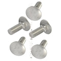 (Qty 1000pcs) 1/4-20x1-1/2 Stainless Carriage Bolts Round Head Screws 1/4x20x1-1/2 Hardware Fastener Kit Set RV9007S