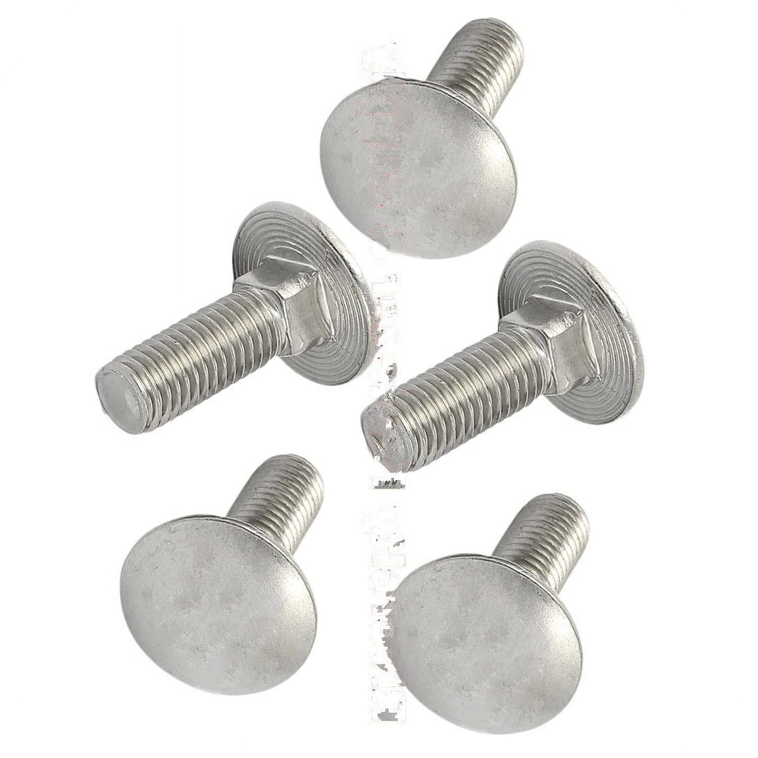 (Qty 250pcs) 1/4-20x1-1/2 Stainless Carriage Bolts Round Head Screws 1/4x20x1-1/2 Hardware Fastener Kit Set RV7958S
