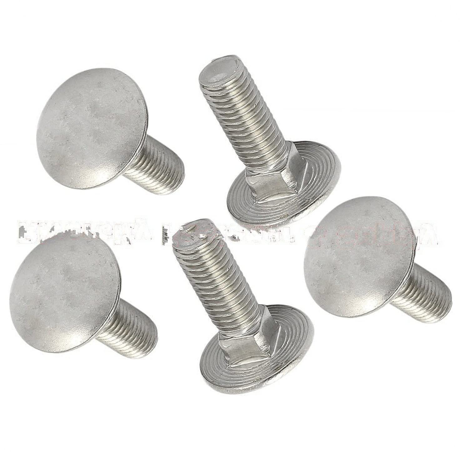 (Qty 1000pcs) 1/4-20x1-1/2 Stainless Carriage Bolts Round Head Screws 1/4x20x1-1/2 Multi-Purpose Comprehensive Hardware Fastener Assortment Kit Cit00993Riv