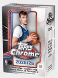 2025/26 Topps Chrome Basketball Sealed Blaster Value Box (7 Packs/Box)