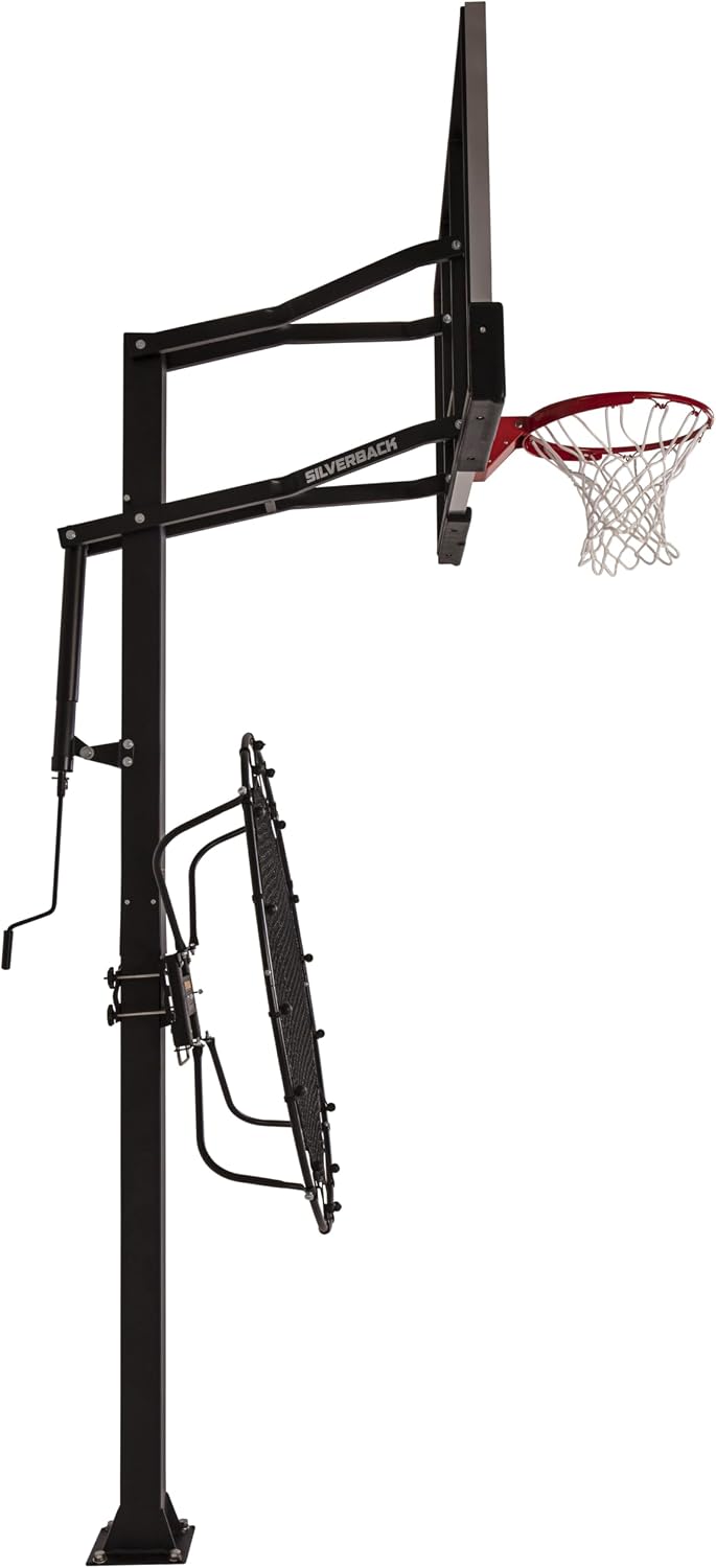 Silverback Multi-Sport Training Rebound Passback Net - Basketball Rebounder - Multisport Rebounder,Black