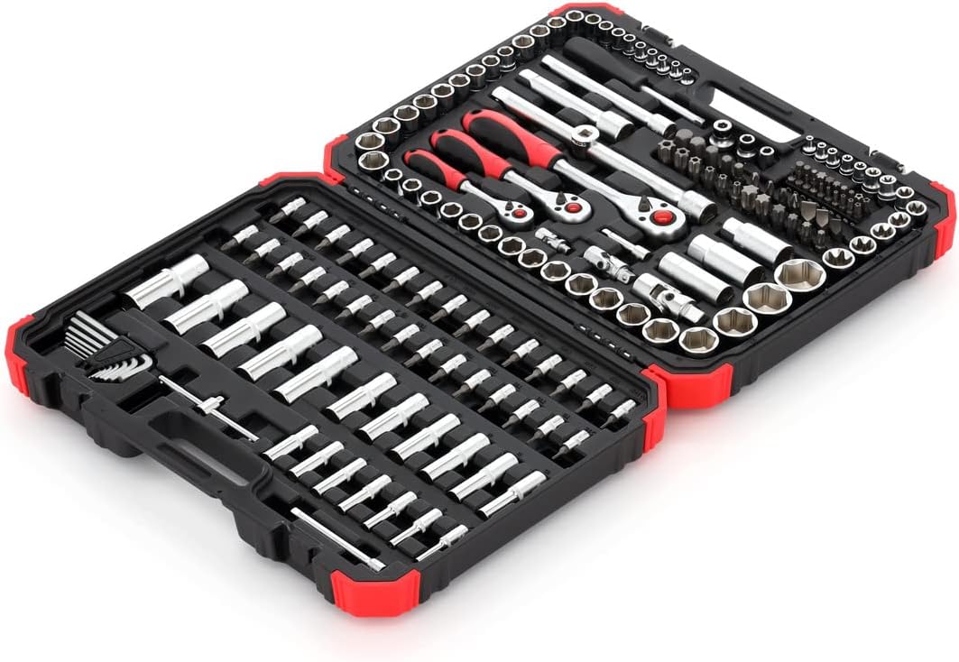 Gedore R45603172 172 Socket Set, 172 Pieces in Case, 1/2-inch 3/8' and 1/4' Sockets and Bits