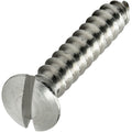 #8 x 2' Oval Head Sheet Metal Screws Kit Hardware Stainless Steel Slotted Drive Pack of 500 Fastener Set LS16034F