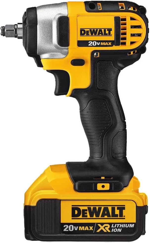 DEWALT 20V MAX* Cordless Impact Wrench Kit with Hog Ring, 3/8-Inch (DCF883M2)