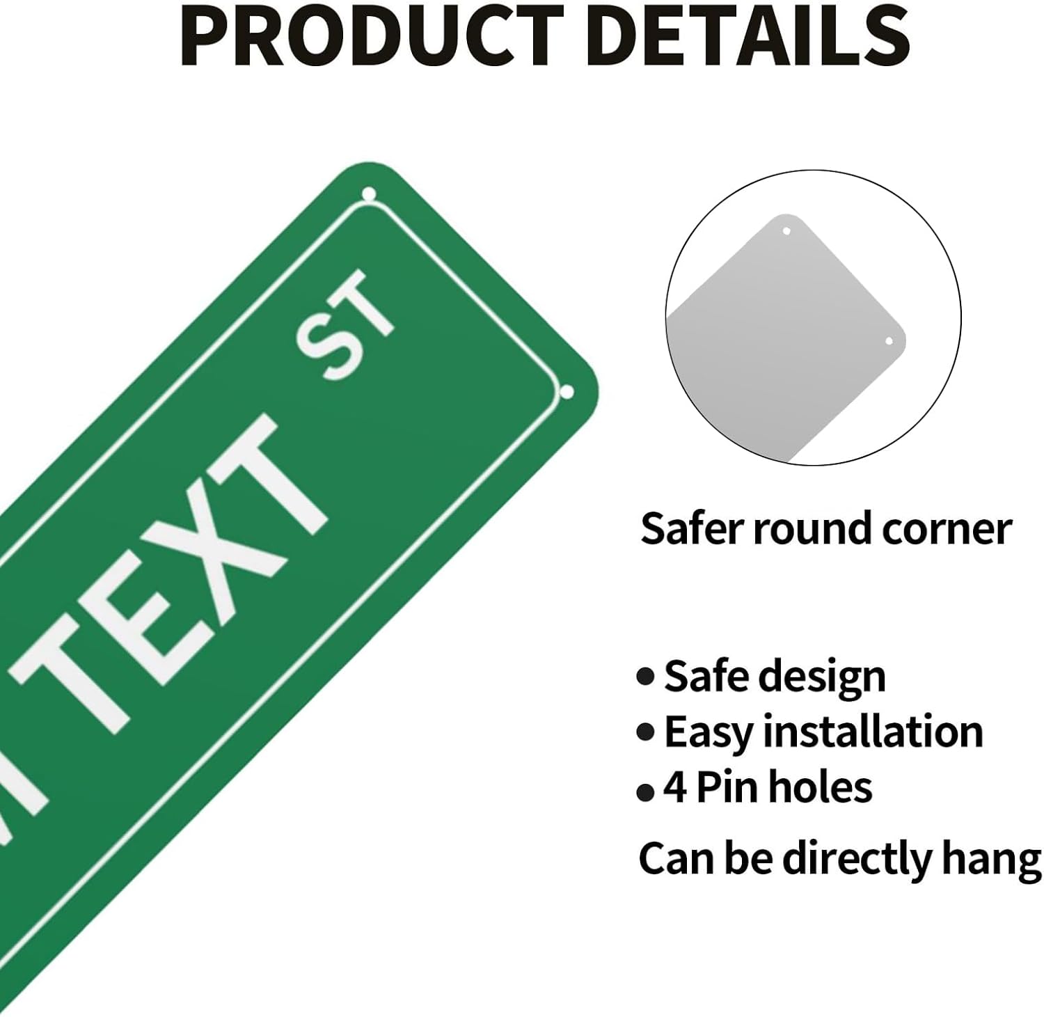 Custom Street Sign with Directional Arrow, Double Sided/Reflective Option, 36''x12'', Personalized Road Address Large Metal Sign, Customize for Business, Office, Outdoor, Home, Delivery