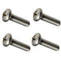 Pan Head Machine Screws Kit Hardware Stainless Steel 3/8-16 x 2' Pack of 500 Fastener Set LS25797F
