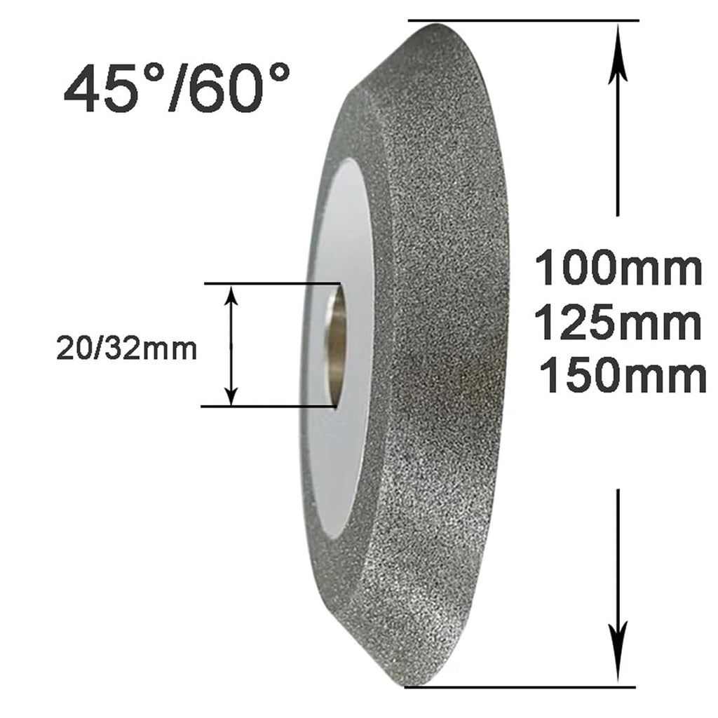 4/5/6 Inch Diamond Wheel 100mm 125mm 150mm TCT Saw Blade Sharpening Tools Diamond Grinding Wheels(150mm. Arbor 32mm,400,60 Degree)