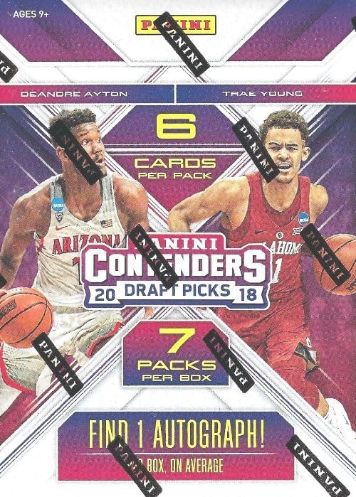 2018/19 Panini Contenders Draft Picks Basketball Factory Sealed Retail Box with AUTOGRAPH! Look for Rookies & Auto's of Deandre Ayton, Luka Doncic, Trae Young, Marvin Bagley & Many More!