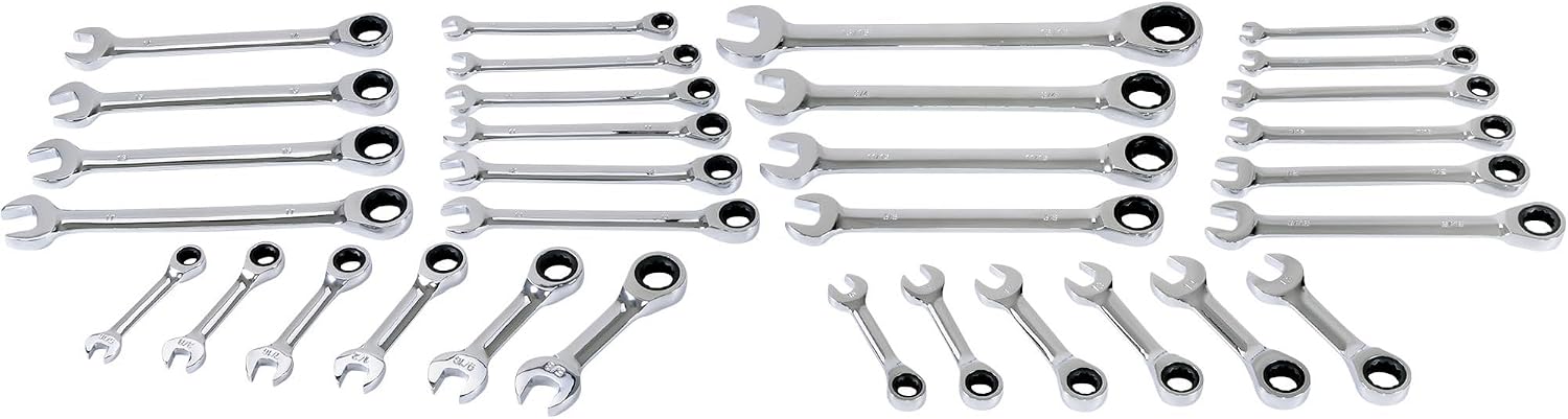 Klutch Ratcheting Combination Wrench Set - 32-Pc.