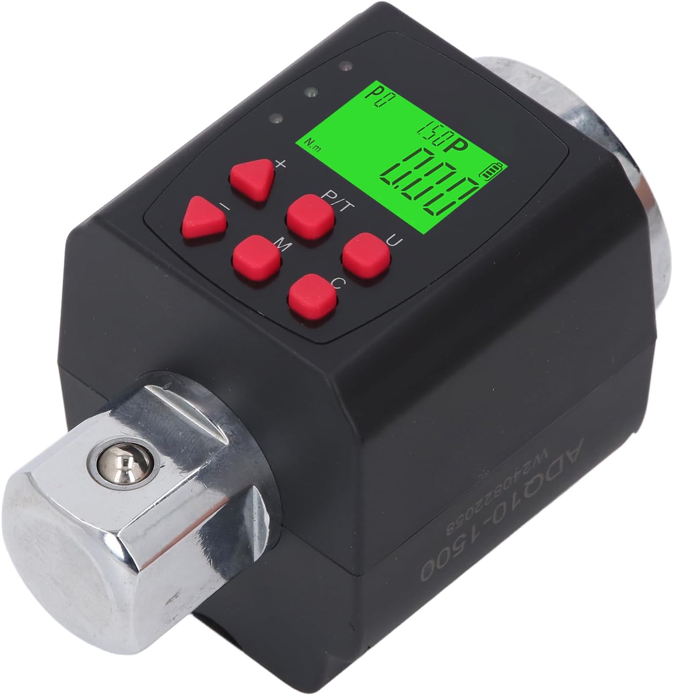 Digital Torque Wrench Adapter 1 Inch Drive High Precision Electronic Torque Meter 15 1500 Nm with LCD Backlight for Car Motorcycle Bike Maintenance and Repair