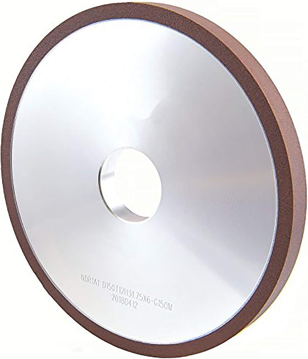 MaxTool 6' 1A1 Plain Diamond Wheel; Bore 1.25' Width 1/2' Grit150 Resin Bond Abrasive/CNC Machine Wheels for grinding or re-sharpening carbide tools