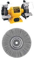 DEWALT Bench Grinder (DW758) and Wire Wheel (DW4907) Bundle