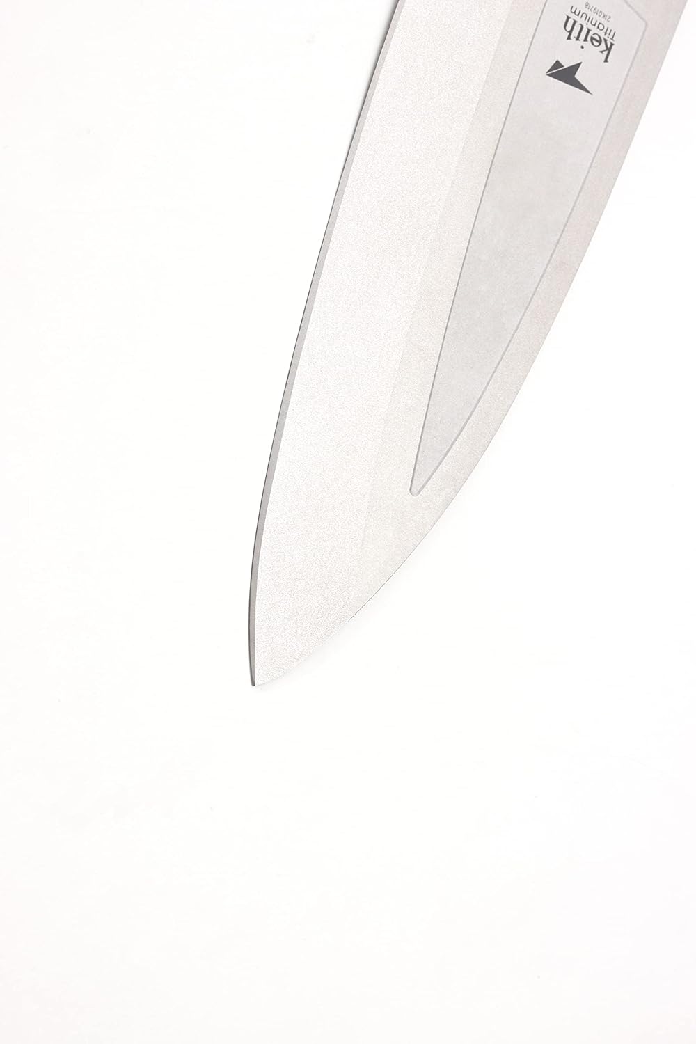 Keith Titanium Ti8742 Ultralight Silver-Titanium-Porcelain Tribrid Kitchen Meat Knife