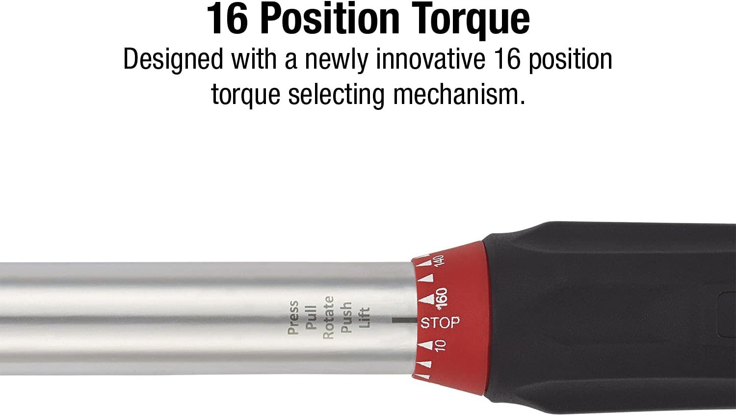 SUNEX TOOLS 21160 1/2-Inch Drive Indexing Torque Wrench, 10-160 ft/lb, 48-Tooth, with 16-Position Torque Selecting Mechanism