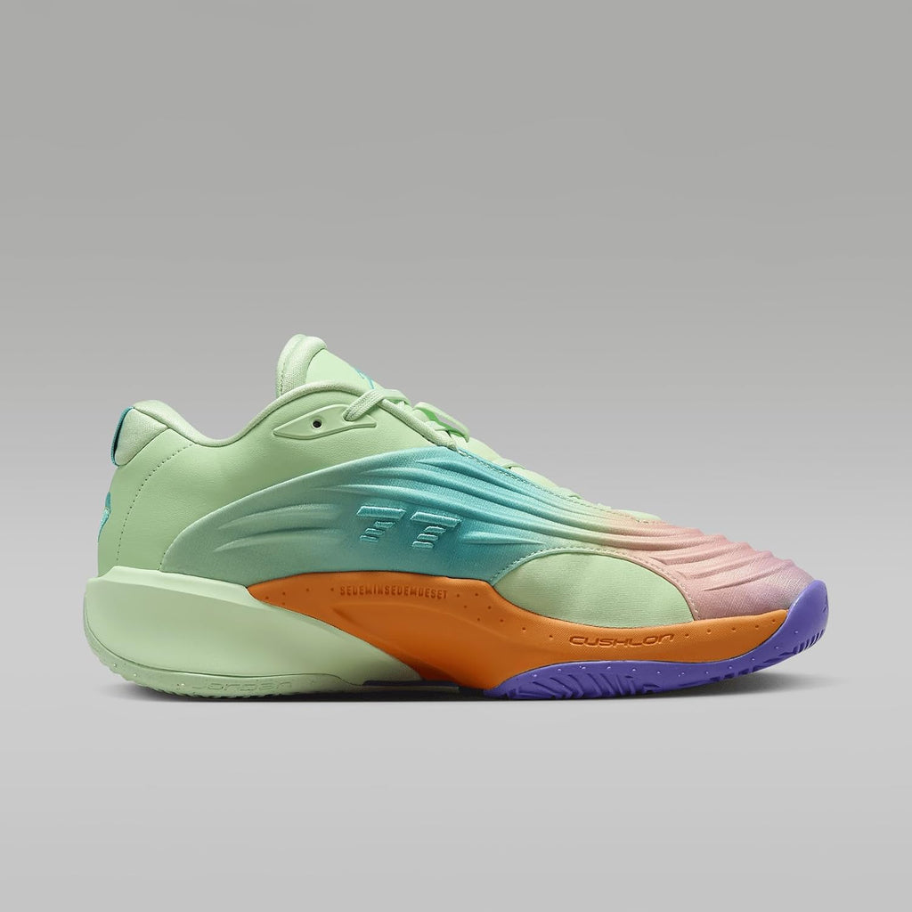 Luka 3 'Blurred Vision Basketball Shoes (HQ4255-300, Vapor Green/Cone/Psychic Purple/Hyper Jade) Size 11