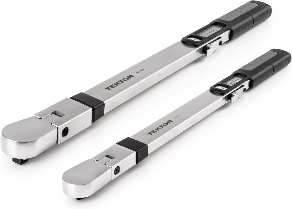 TEKTON 3/8, 1/2 Inch Drive 72-Tooth Split Beam Torque Wrench Set with Cases, 2-Piece (26-130 Nm, 70-350 Nm) | TRQ99903