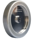 Generic 4 in 1 PLUS CBN Grinding Wheel 8'' Diameter, 5/8'' Arbor,1.5'' Wide with 1/4'' Radius,1'' Down The Side,for Sharpening Woodturning and HSS Tools(180 Grit), Silver