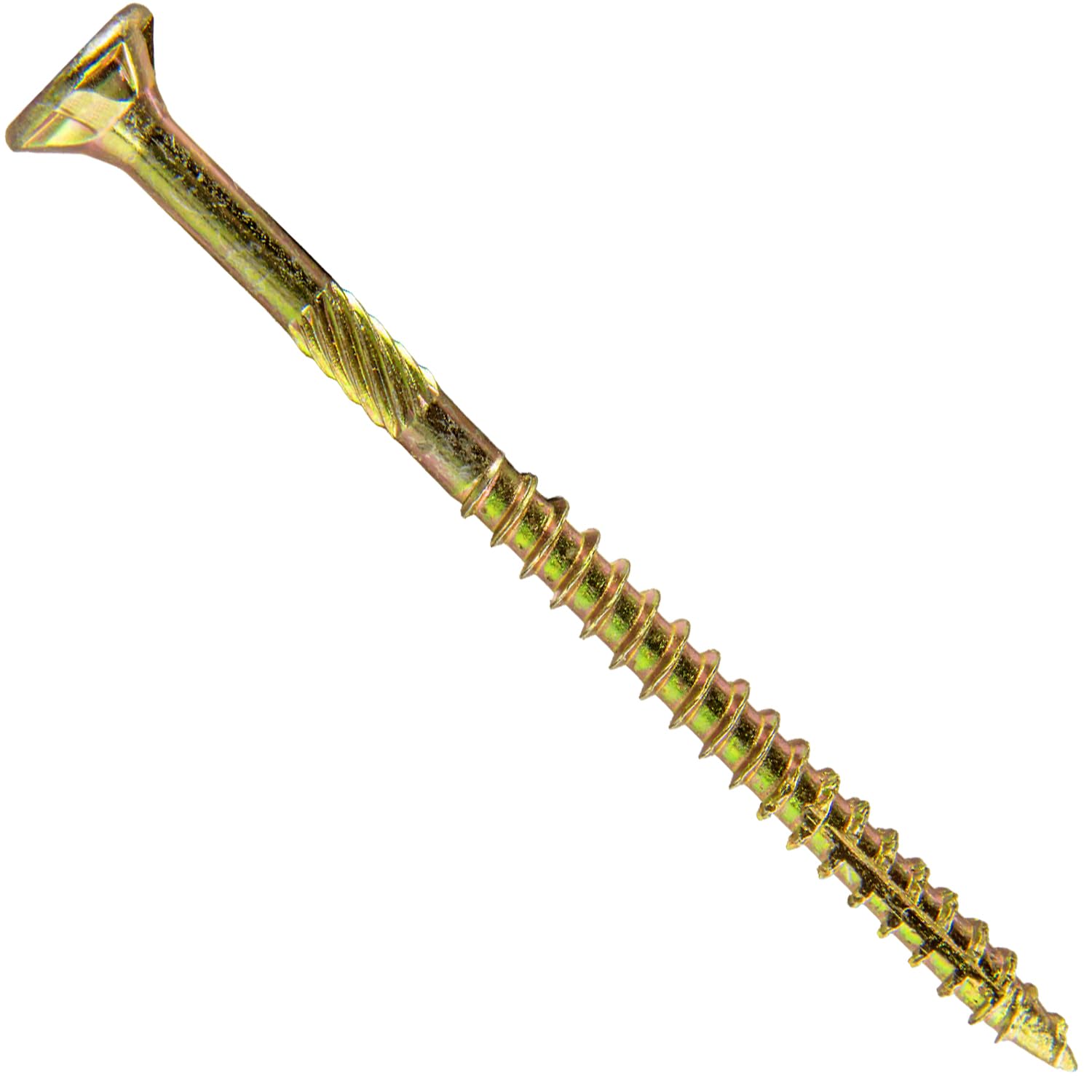 Jake Sales #8 x 2 1/2' Gold Star Wood Screw Torx/Star Drive Flat Head - Multipurpose Screws (Full Box - 2500 Count)