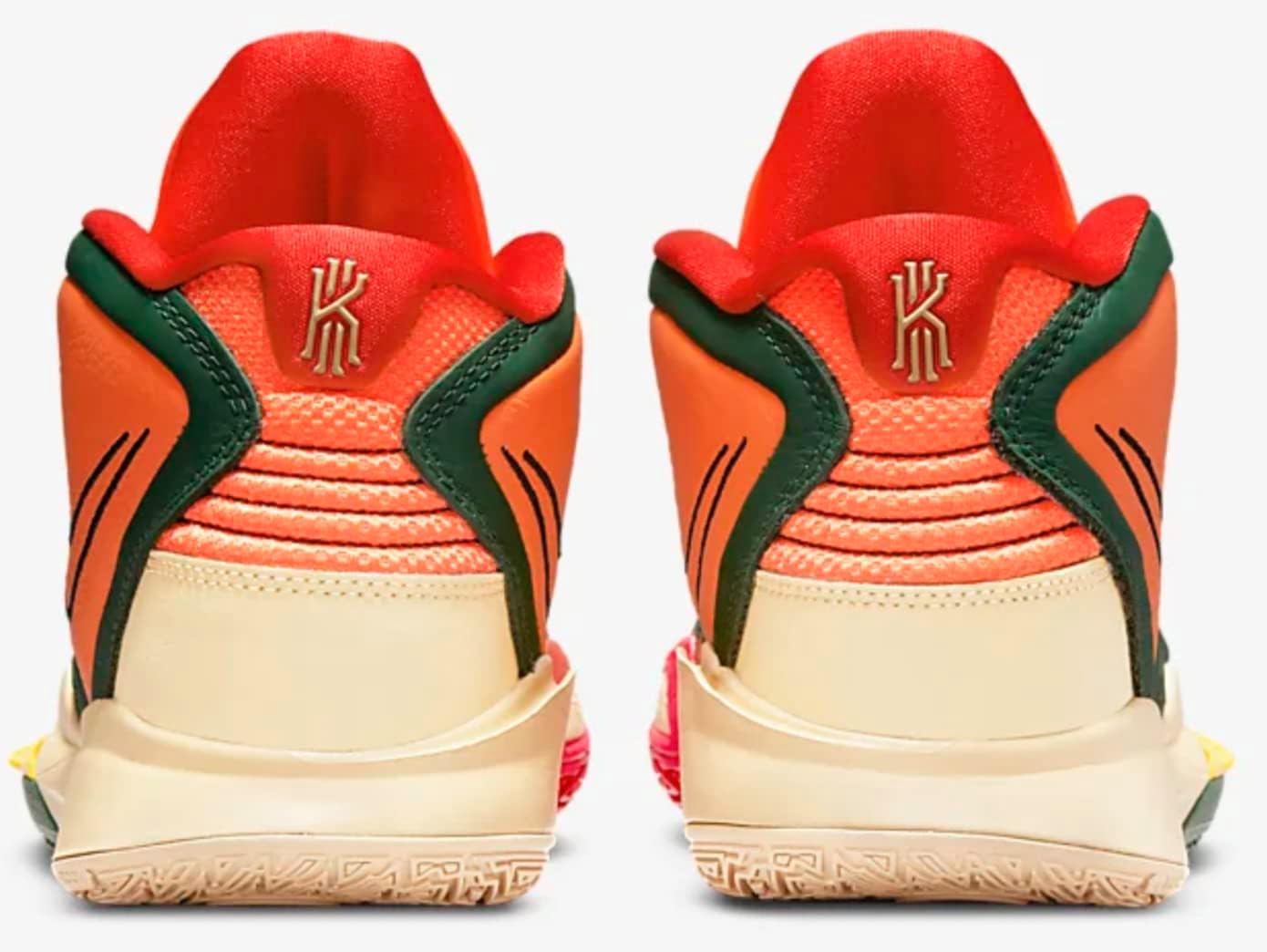 Nike Kyrie Infinity 1 World 1 People DO9614-800 Safety Orange/Gorge Green/Sesame/Black Men's Basketball Shoes