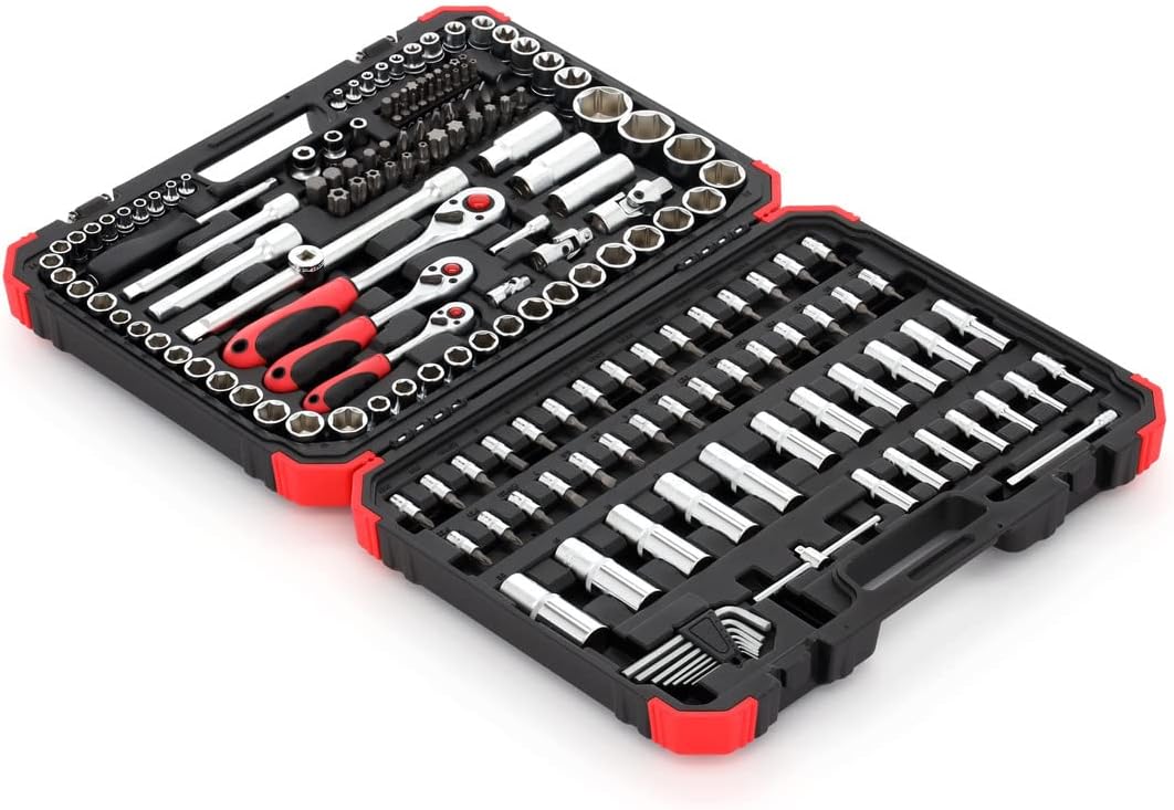 Gedore R45603172 172 Socket Set, 172 Pieces in Case, 1/2-inch 3/8' and 1/4' Sockets and Bits